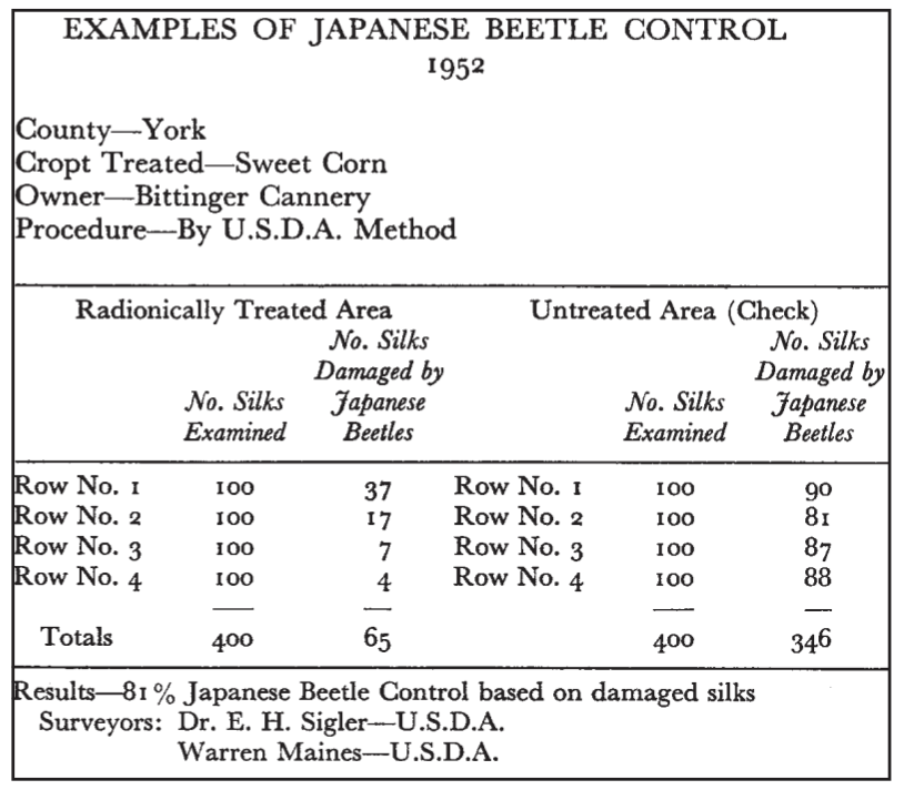 beetle control with radionics